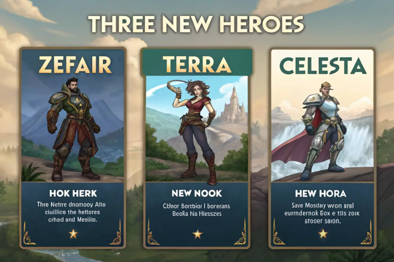 Новые герои HoK Зефир Терра Селеста билды
